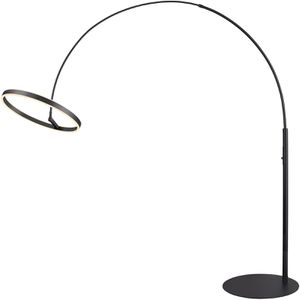 SLV Stehlampe One Bow FL, LED, schwarz, 232 cm, 1.200 Lumen, 22 Watt, dimmbar