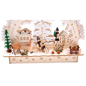 Produktbild für Schwibbogen BRUBAKER 3D Winterlandschaft mit Dorf