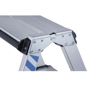 Produktbild für Stehleiter Zarges Comfortstep B, 41435, beidseitig begehbar