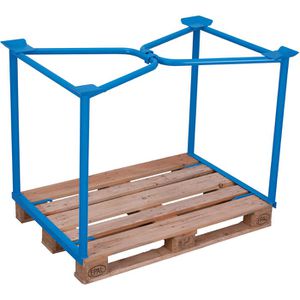 Palettenaufsatz VARIOfit Typ 65, pa-080.005, blau, Stahl
