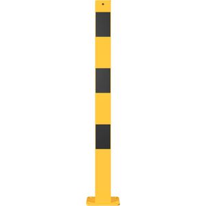 Produktbild für Absperrpfosten Schake 470PBG/2, 2 Ösen, schwarz/gelb, Metall