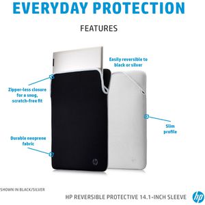 Produktbild für Laptophülle HP Reversible Protective 2F2J1AA, bis 14,1 Zoll