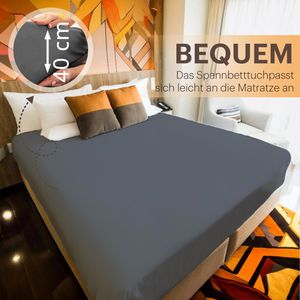 Produktbild für Spannbettlaken NatureMark Jersey, 200 x 220 cm
