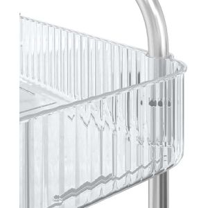 Produktbild für Küchenwagen vidaXL 4012380, transparent / silber