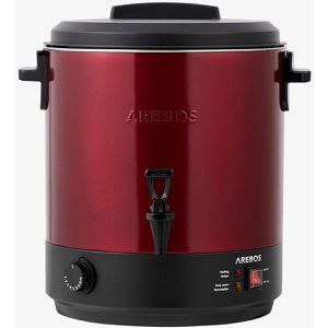 Produktbild für Einkochautomat Arebos rot, aus Edelstahl