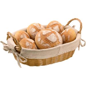Produktbild für Brotkorb Kesper 17685, geflochten, aus Kunststoff / Stoff