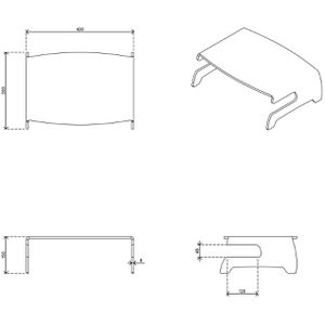 Produktbild für Monitorständer Dataflex 660, Acryl