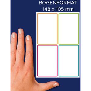 Produktbild für Namensetiketten Zweckform NAME8C, 4 Farben