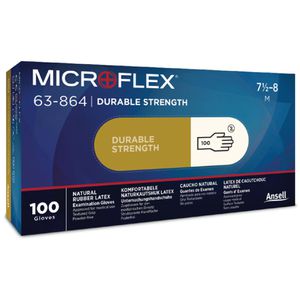 Produktbild für Einmalhandschuhe Ansell Microflex, 63-864, natur, 100 Stück