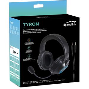 Produktbild für Gaming-Headset Speedlink Tyron RGB Gaming, kabelgebunden