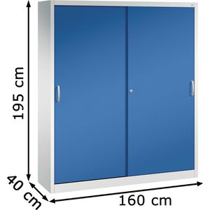 Produktbild für Werkzeugschrank CP-Möbel 2149-00, aus Metall, grau / blau