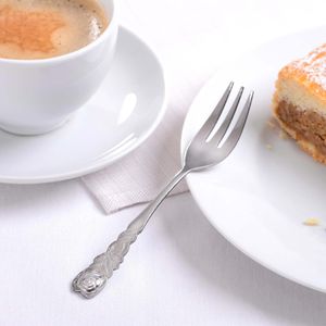 Produktbild für Kuchengabeln Gräwe Rosendekor, silber