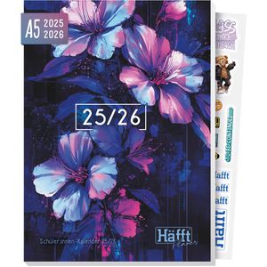 Schülerkalender Häfft Planer Dark Bloom, Schuljahr 2025/2026