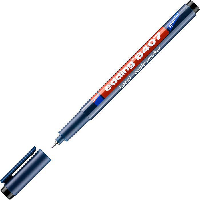 Edding Kabelmarker 8407, farbig sortiert, Strichbreite 0,3mm ...
