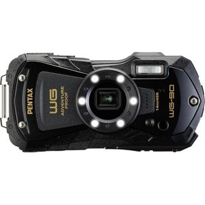 Kompaktkamera Pentax WG-90 schwarz, mit 2,7 Zoll Display