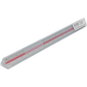 Produktbild für Dreikantmaßstab Rumold 195/DIN/30 Aluminium, 30cm