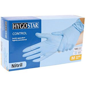Produktbild für Einmalhandschuhe Franz-Mensch Control, blau, 100 Stück