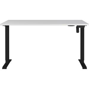Produktbild für Schreibtisch Germania Profi 3.0, 8023-581, lichtgrau / schwarz