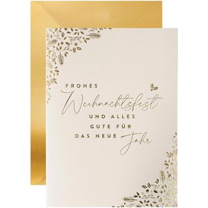 Weihnachtskarte Rössler-Papier Weihnachtsfest weiß