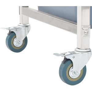Produktbild für Küchenwagen vidaXL 50918, blau / siber