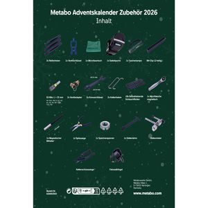 Produktbild für Adventskalender Metabo 626692000, XXL, 2026