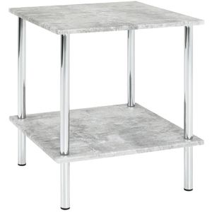 Produktbild für Beistelltisch Haku-Möbel 15666, Boston, beton, Holz / Metall