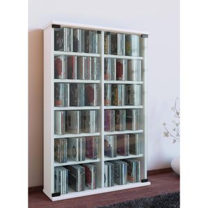 Produktbild für CD-Regal VCM Roma, 50437, weiß