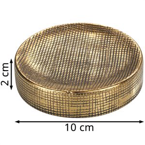 Produktbild für Seifenschale Wenko Rivara Gold 24402100, gold