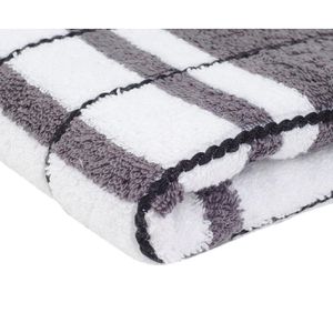 Produktbild für Handtuch Gözze Strandtuch Berlin Streifen, anthrazit-schwarz