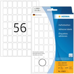 Produktbild für Vielzwecketiketten Herma 10603 Haftetiketten, weiß