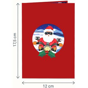 Produktbild für Weihnachtskarte papercrush 3D Weihnachtsmann