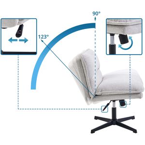 Produktbild für Loungesessel hJh-OFFICE Criss-Cross 20, 670692, hellgrau
