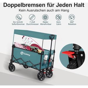 Produktbild für Bollerwagen Sekey XXL FW218, faltbar