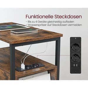 Produktbild für Nachttisch Vasagle LET325B01, braun