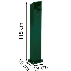 Produktbild für Aschenbecher VAR SG 124, 3942, für Outdoor, mit Dach