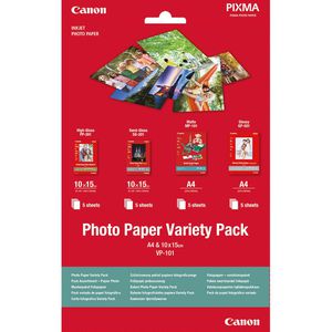 Produktbild für Fotopapier Canon VP-101, für Inkjet, A4 und 10 x 15cm