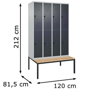 Produktbild für Spind CP-Möbel Classic PLUS, anthrazit