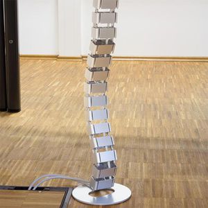 Produktbild für Kabelführung LogiLink KAB0065, zum Anschrauben, silber