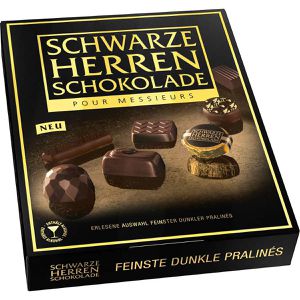 Pralinen Sarotti Schwarze Herren Schokolade, dunkle Pralinen