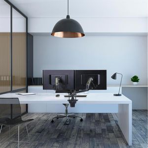 Produktbild für Monitorhalterung Ergotron LX, schwarz, VESA 75x75 &amp; 100x100 mm