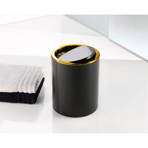 Produktbild für Mülleimer Kleine-Wolke Golden Clap, schwarz