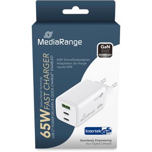 Produktbild für USB-Ladegerät MediaRange MRMA116-2, 65 Watt