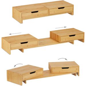 Produktbild für Monitorständer Relaxdays 10039874, Bambus