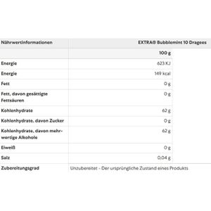 Produktbild für Kaugummis Extra Bubblemint