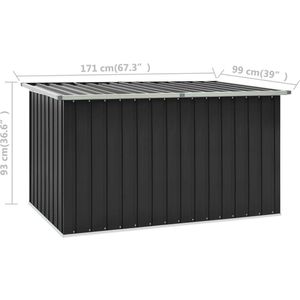 Produktbild für Gartenbox vidaXL 46271, aus Stahl