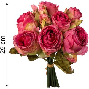 Produktbild für Kunstblume Creativ-green Rosenbouquet