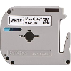 Produktbild für Schriftband Brother M-K231S, 12mm