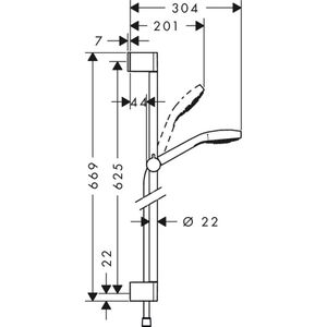 Produktbild für Brausegarnitur hansgrohe Croma Select E Vario