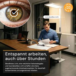 Produktbild für Stehlampe Enovalite ELED700112, LED, weiß, 199 cm