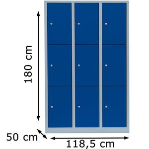 Produktbild für Schließfachschrank ClassiX X-523331, blau